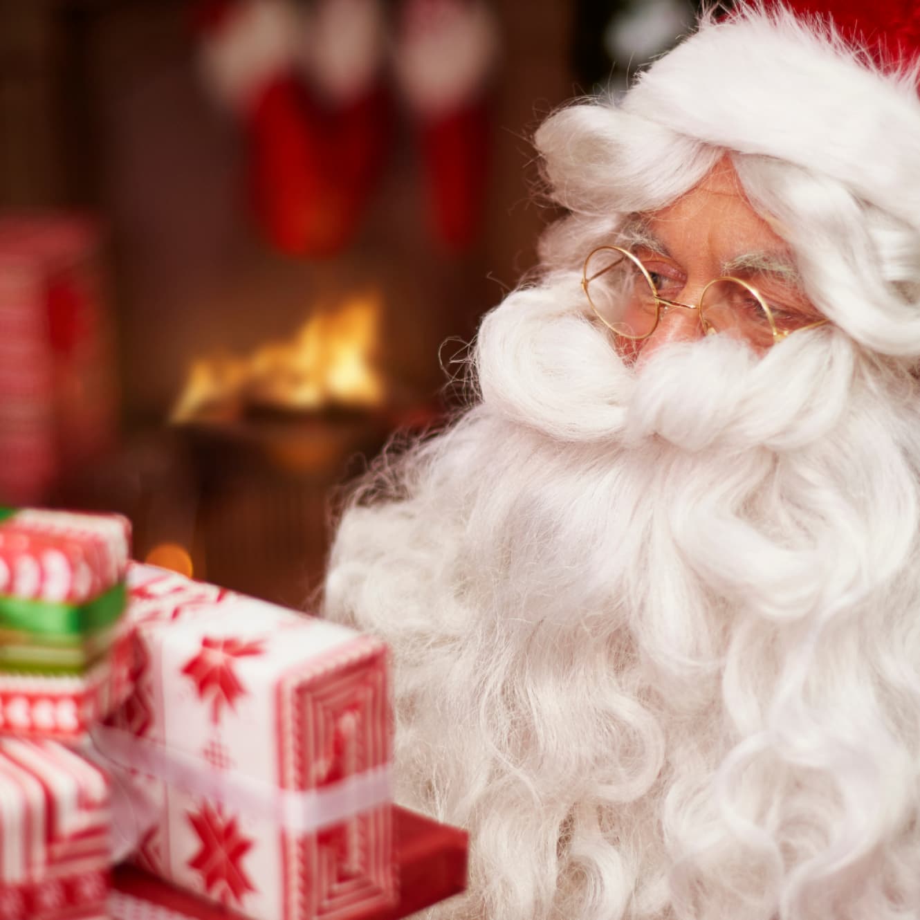 A smiling Santa